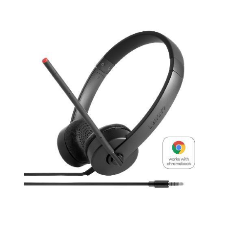 LENOVO ESSENTIAL STEREO ANALOG HEADSET CUFFIA STEREO CON MICROFONO 1 x JACK 3.5mm